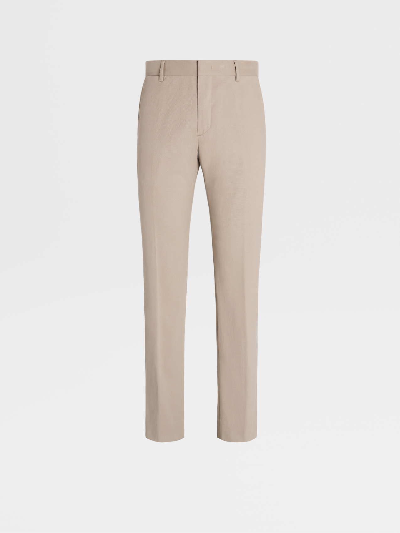 Light Taupe Winter Chino Cotton Blend Pants